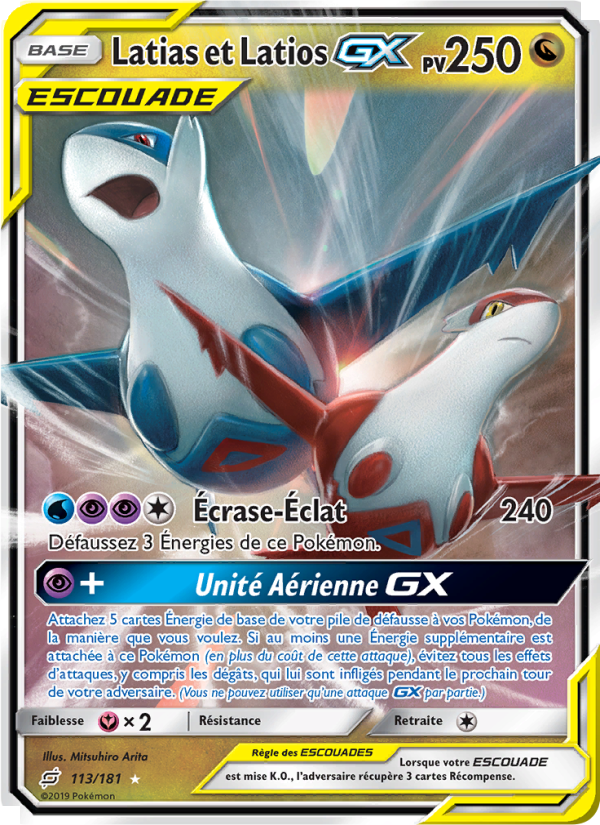 Latias et Latios GX 113 — Duo de Choc (French Pokémon TCG card)