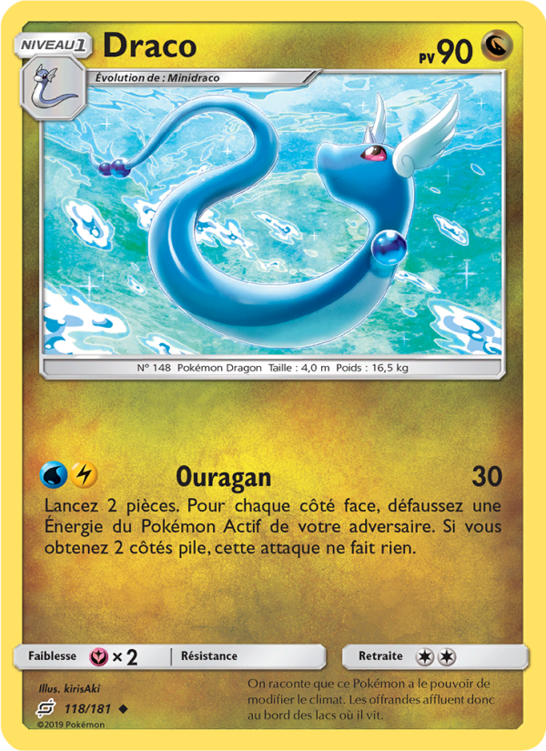 Draco 118 — Duo de Choc (French Pokémon TCG card)