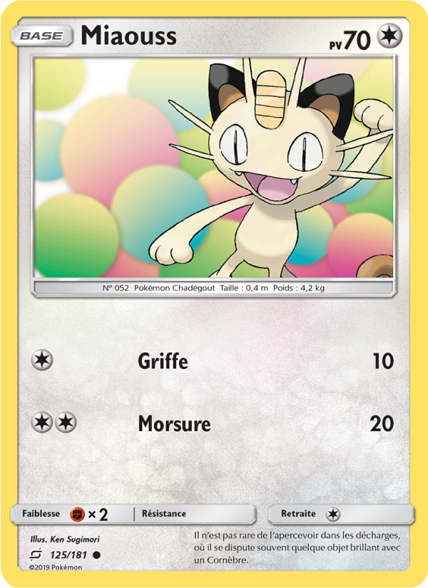 Miaouss 125 — Duo de Choc (French Pokémon TCG card)