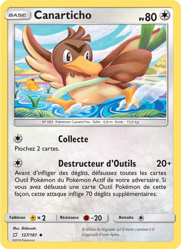 Canarticho 127 — Duo de Choc (French Pokémon TCG card)