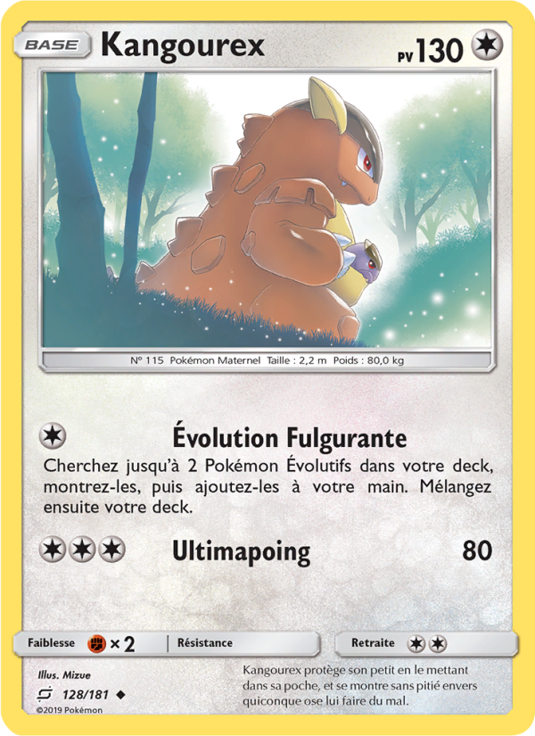 Kangourex 128 — Duo de Choc (French Pokémon TCG card)