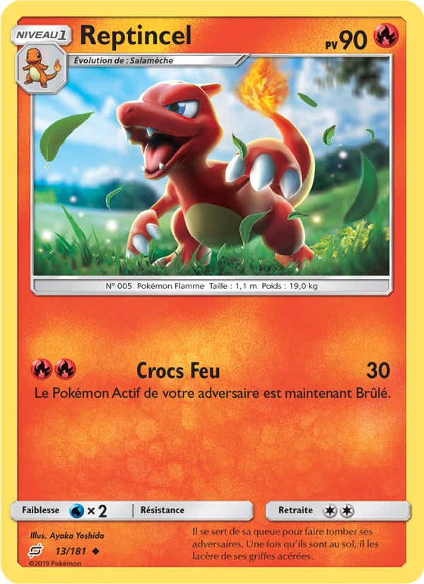 Reptincel 13 — Duo de Choc (French Pokémon TCG card)