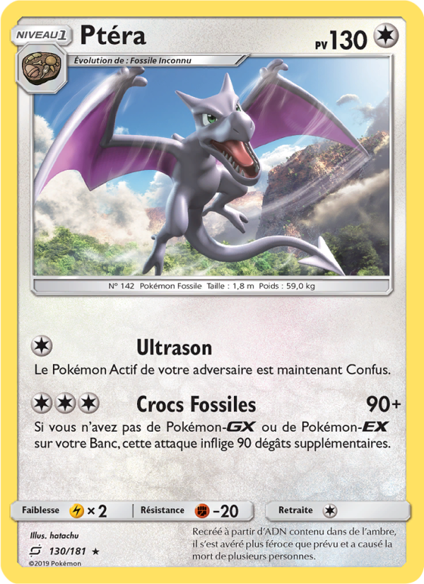 Ptéra 130 — Duo de Choc (French Pokémon TCG card)
