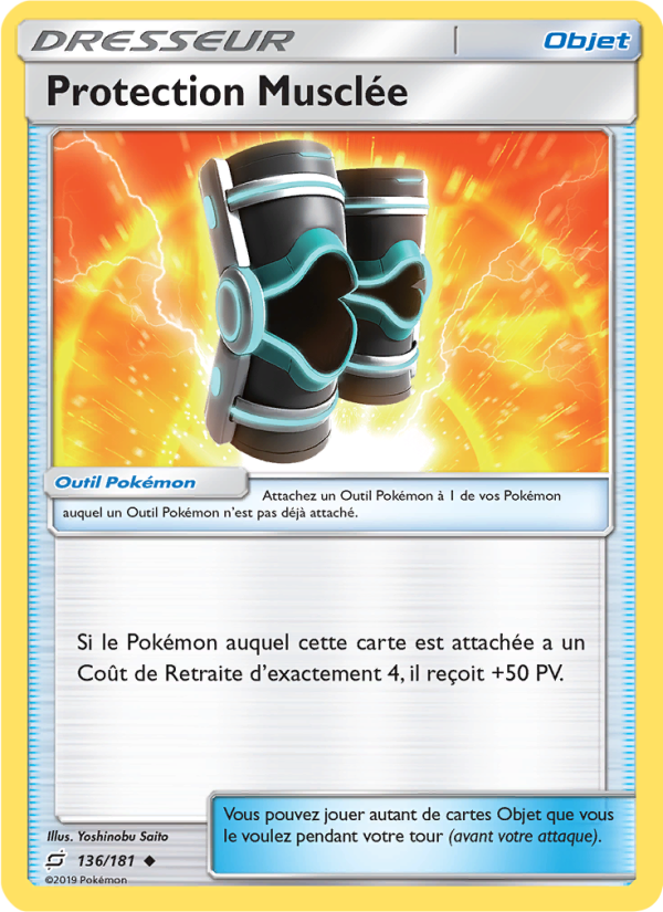 Protection Musclée 136 — Duo de Choc (French Pokémon TCG card)
