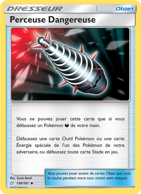 Perceuse Dangereuse 138 — Duo de Choc (French Pokémon TCG card)