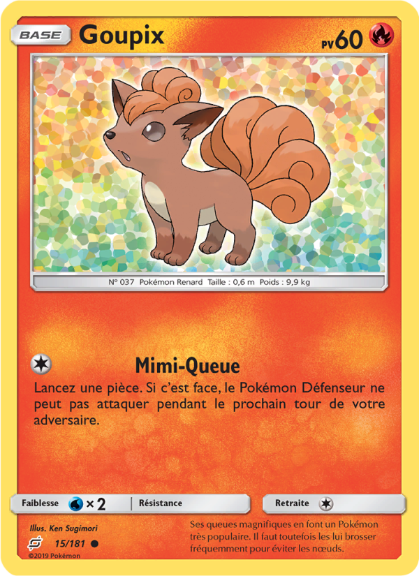 Goupix 15 — Duo de Choc (French Pokémon TCG card)