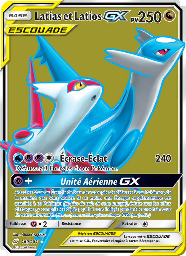 Latias et Latios GX 169 — Duo de Choc (French Pokémon TCG card)
