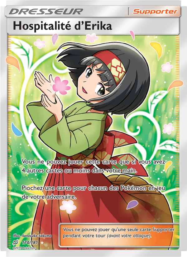 Hospitalité d’Erika 174 — Duo de Choc (French Pokémon TCG card)