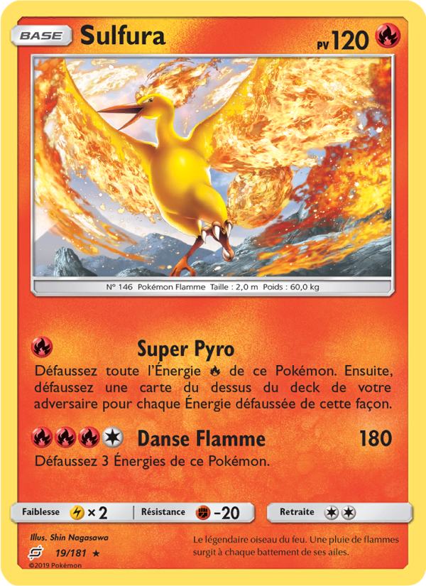 Sulfura 19 — Duo de Choc (French Pokémon TCG card)
