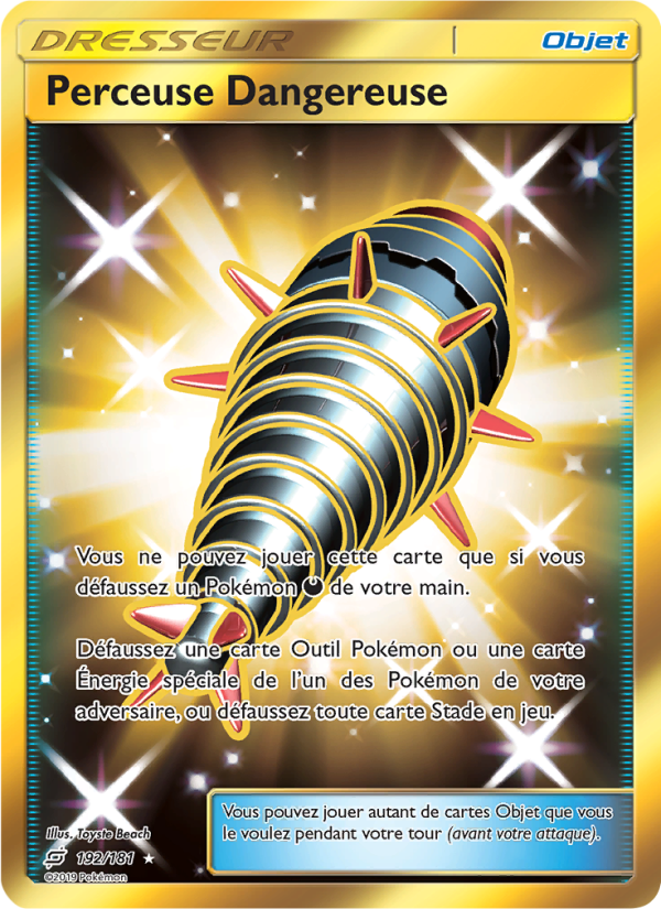 Perceuse Dangereuse 192 — Duo de Choc (French Pokémon TCG card)