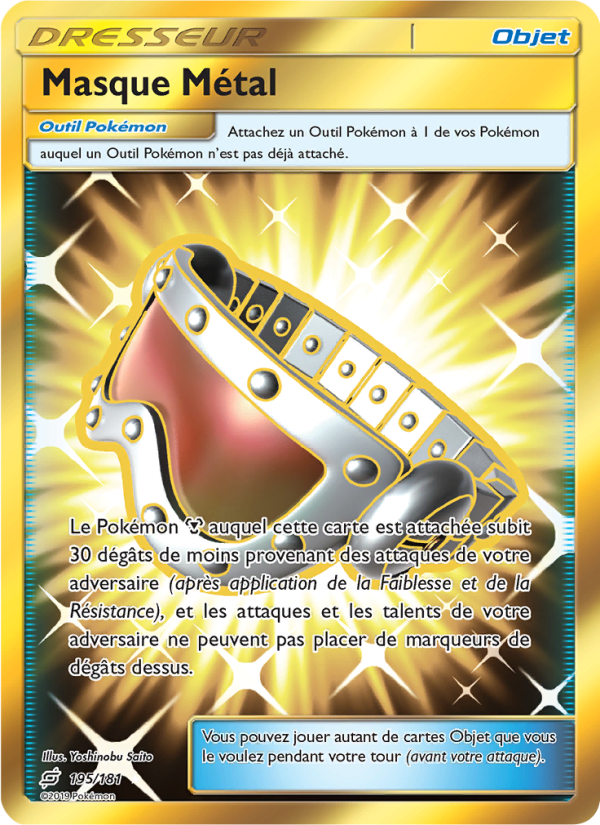 Masque Métal 195 — Duo de Choc (French Pokémon TCG card)