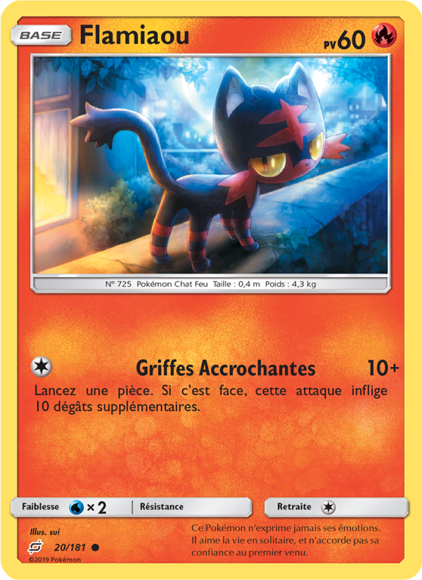 Flamiaou 20 — Duo de Choc (French Pokémon TCG card)