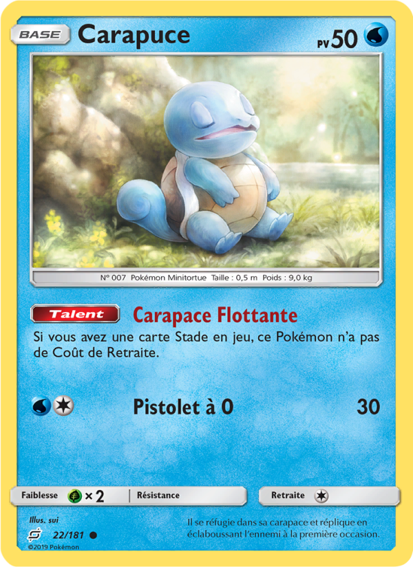 Carapuce 22 — Duo de Choc (French Pokémon TCG card)