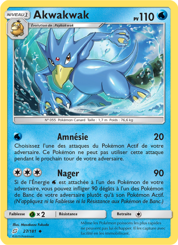 Akwakwak 27 — Duo de Choc (French Pokémon TCG card)