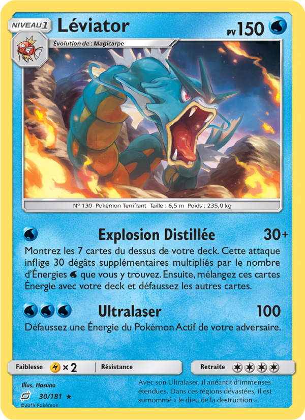 Léviator 30 — Duo de Choc (French Pokémon TCG card)