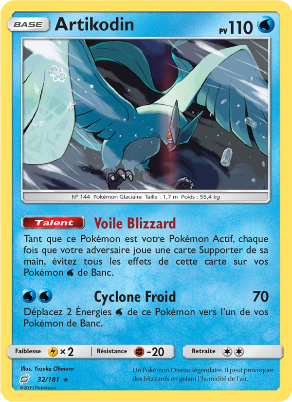 Artikodin 32 — Duo de Choc (French Pokémon TCG card)