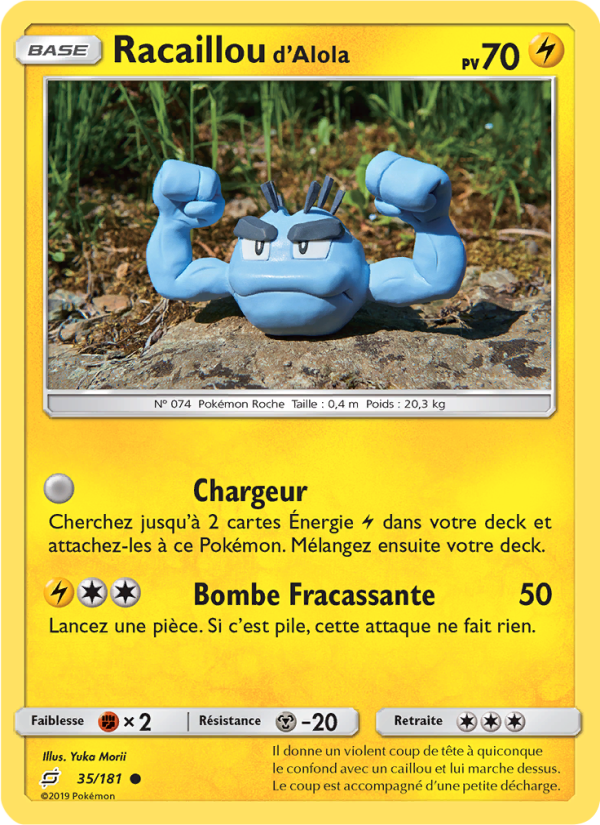 Racaillou d’Alola 35 — Duo de Choc (French Pokémon TCG card)