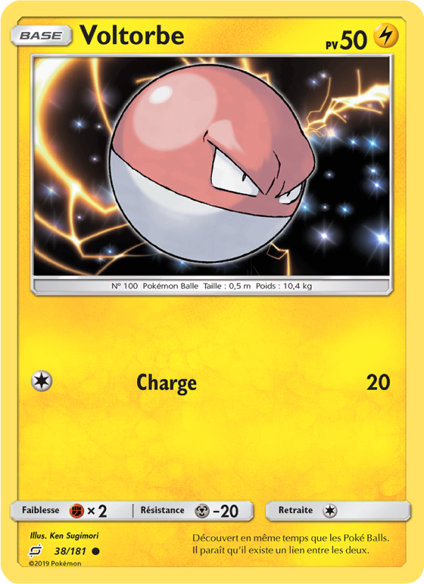 Voltorbe 38 — Duo de Choc (French Pokémon TCG card)