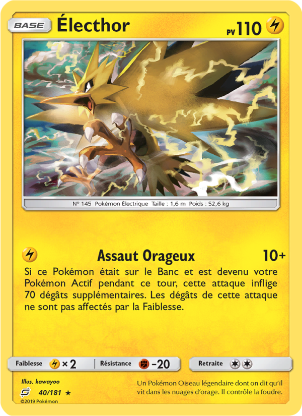 Électhor 40 — Duo de Choc (French Pokémon TCG card)