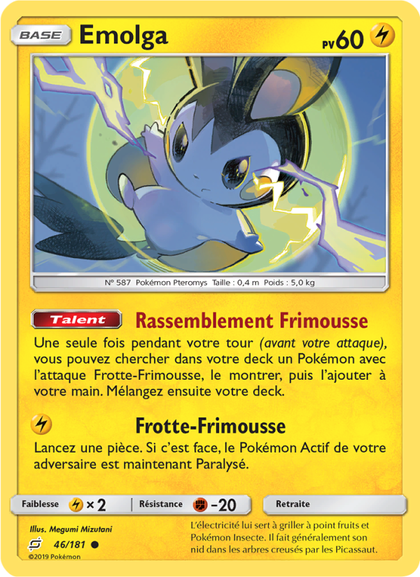 Emolga 46 — Duo de Choc (French Pokémon TCG card)