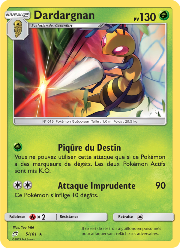 Dardargnan 5 — Duo de Choc (French Pokémon TCG card)