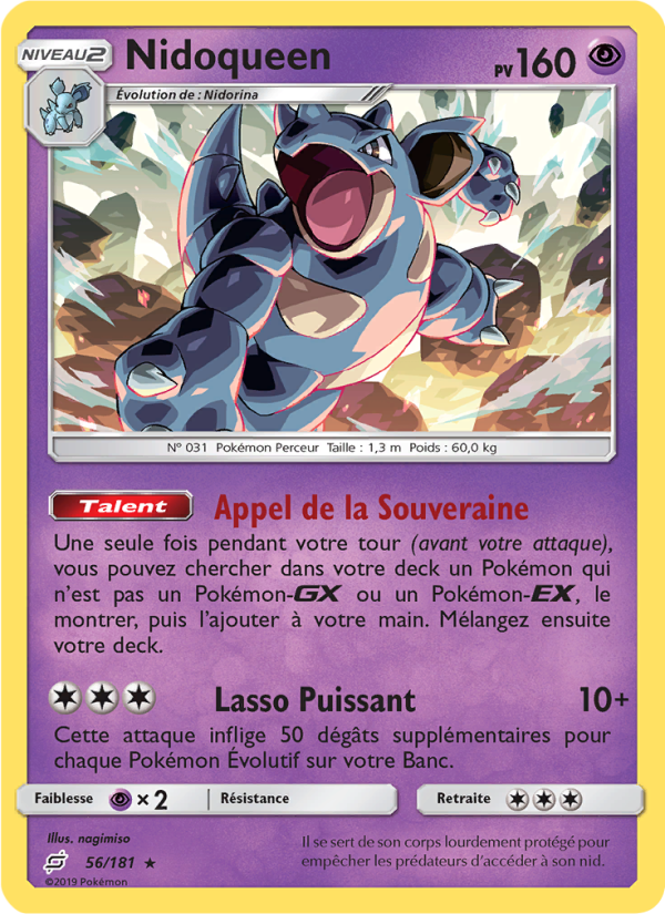 Nidoqueen 56 — Duo de Choc (French Pokémon TCG card)