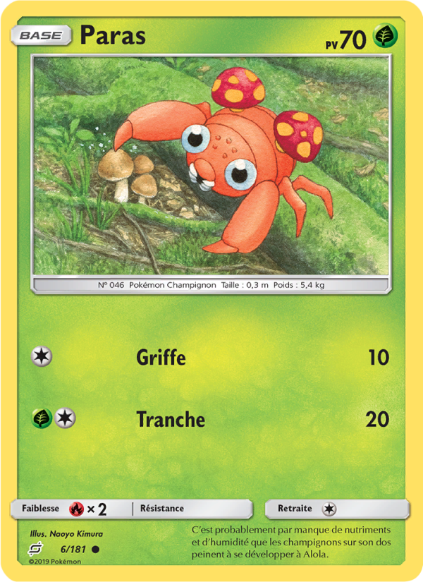 Paras 6 — Duo de Choc (French Pokémon TCG card)