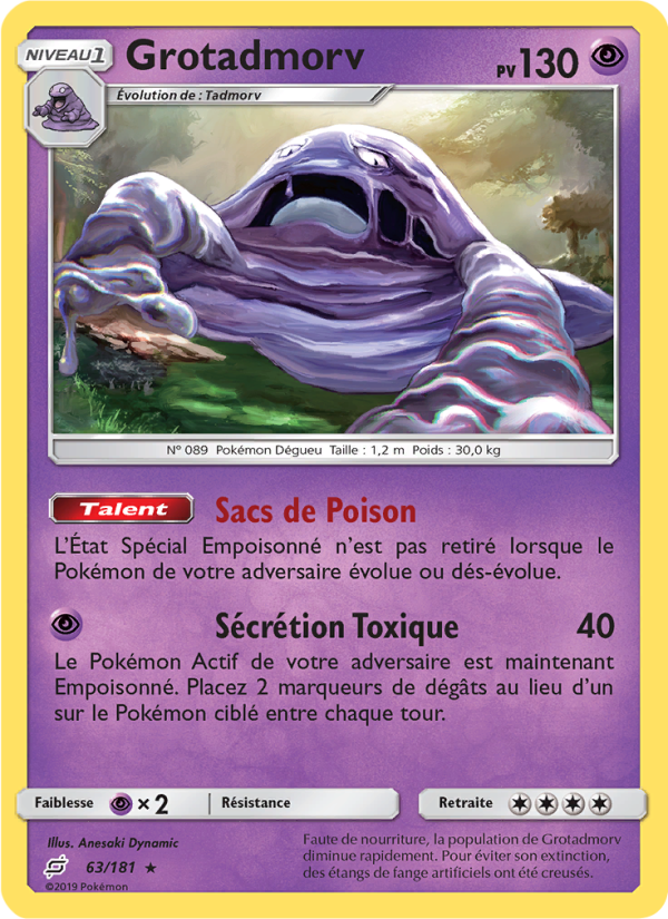 Grotadmorv 63 — Duo de Choc (French Pokémon TCG card)