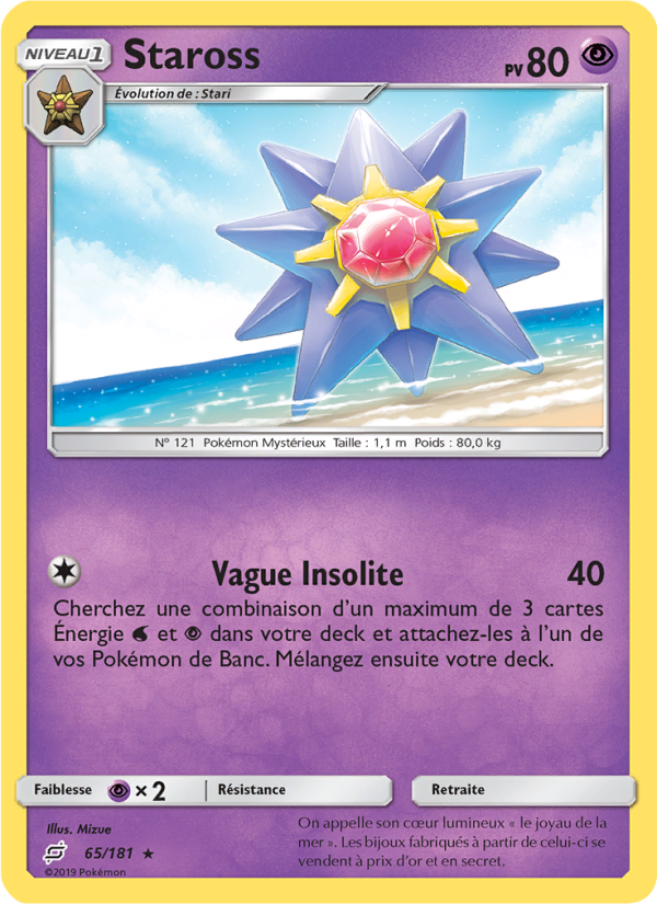 Staross 65 — Duo de Choc (French Pokémon TCG card)