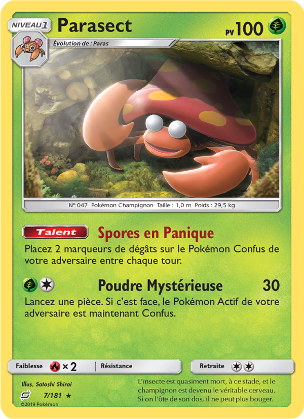 Parasect 7 — Duo de Choc (French Pokémon TCG card)