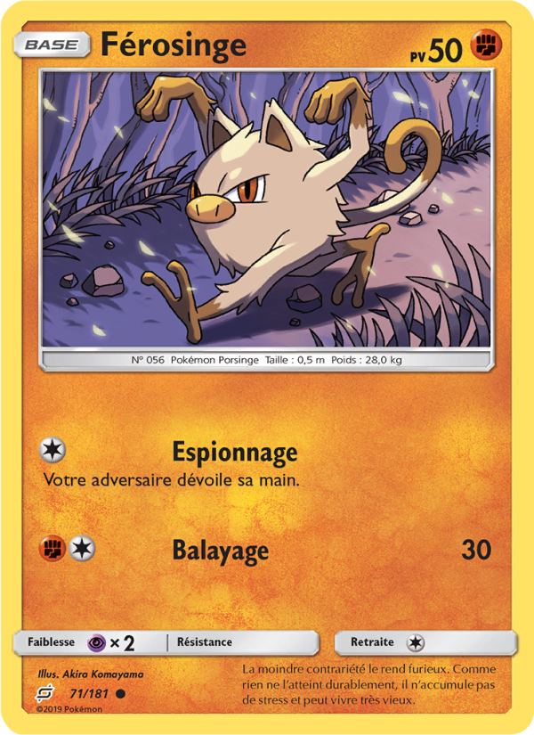 Férosinge 71 — Duo de Choc (French Pokémon TCG card)