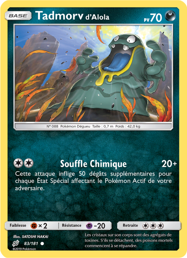 Tadmorv d’Alola 83 — Duo de Choc (French Pokémon TCG card)