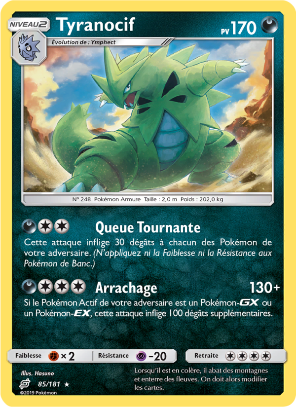 Tyranocif 85 — Duo de Choc (French Pokémon TCG card)