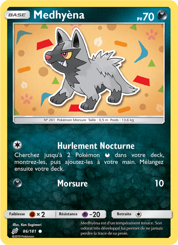 Medhyèna 86 — Duo de Choc (French Pokémon TCG card)