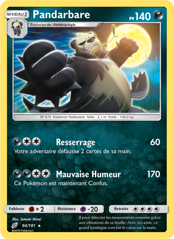 Pandarbare 94 — Duo de Choc (French Pokémon TCG card)