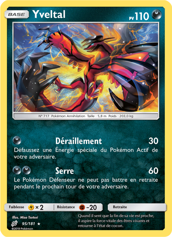 Yveltal 95 — Duo de Choc (French Pokémon TCG card)