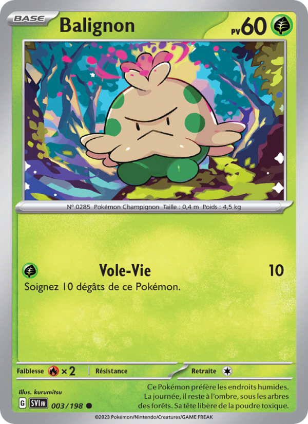 Balignon 003 — Écarlate et Violet (French Pokémon TCG card)