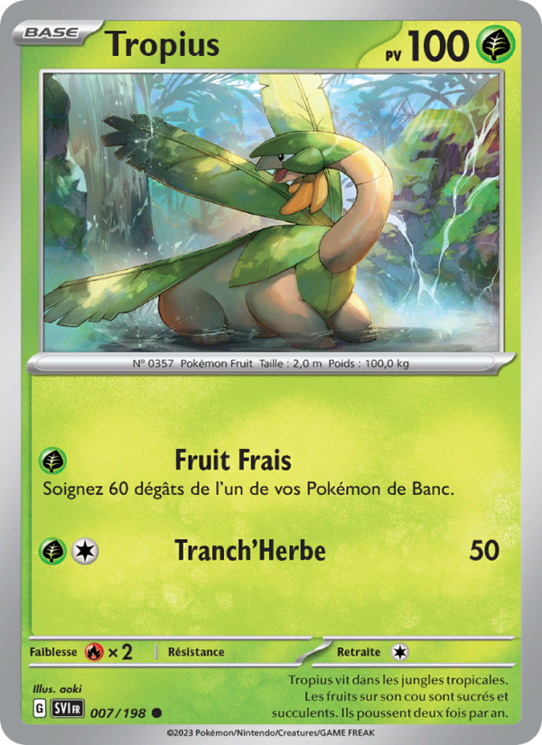 Tropius 007 — Écarlate et Violet (French Pokémon TCG card)
