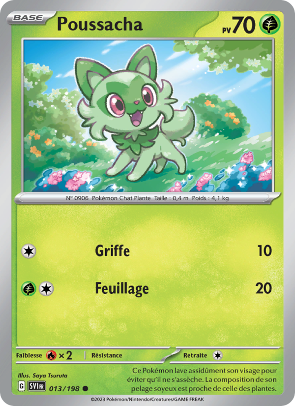 Poussacha 013 — Écarlate et Violet (French Pokémon TCG card)
