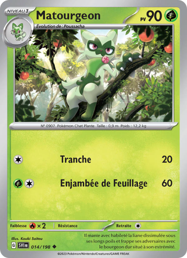 Matourgeon 014 — Écarlate et Violet (French Pokémon TCG card)