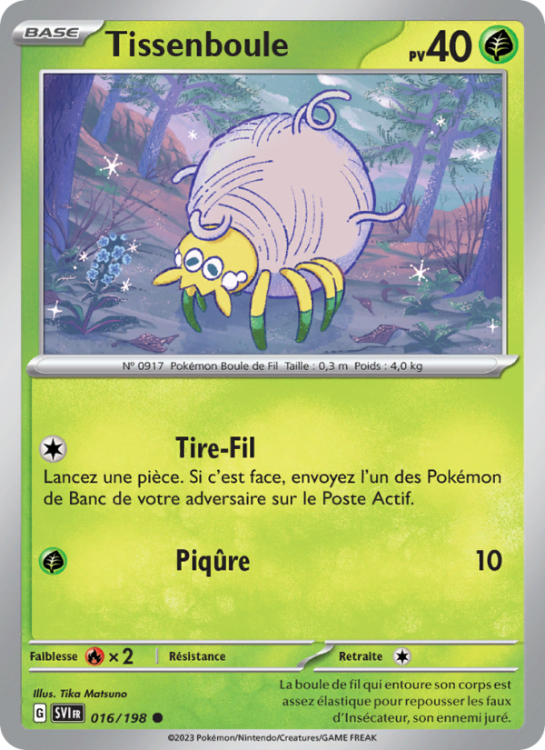 Tissenboule 016 — Écarlate et Violet (French Pokémon TCG card)