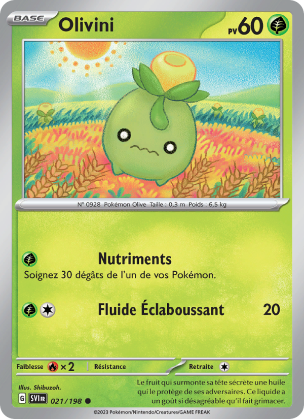 Olivini 021 — Écarlate et Violet (French Pokémon TCG card)