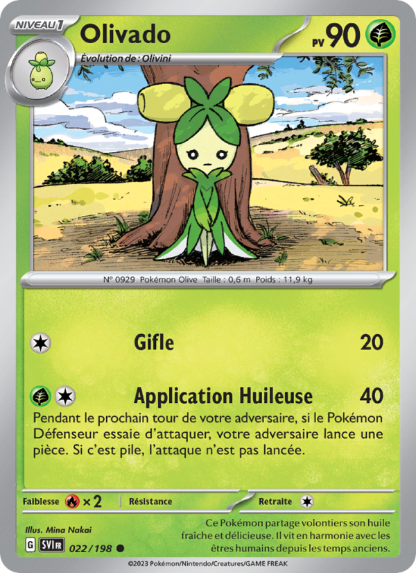 Olivado 022 — Écarlate et Violet (French Pokémon TCG card)