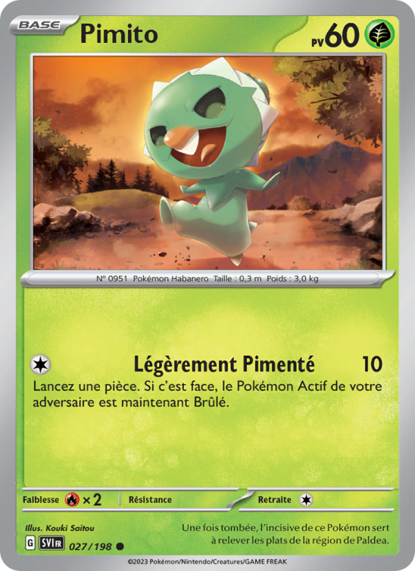 Pimito 027 — Écarlate et Violet (French Pokémon TCG card)