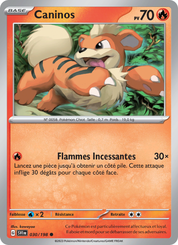 Caninos 030 — Écarlate et Violet (French Pokémon TCG card)