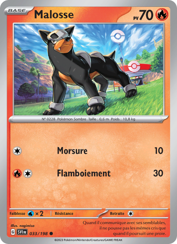 Malosse 033 — Écarlate et Violet (French Pokémon TCG card)