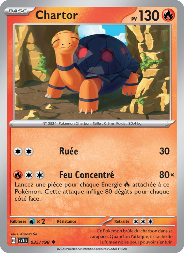 Chartor 035 — Écarlate et Violet (French Pokémon TCG card)