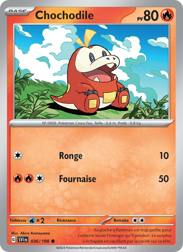 Chochodile 036 — Écarlate et Violet (French Pokémon TCG card)