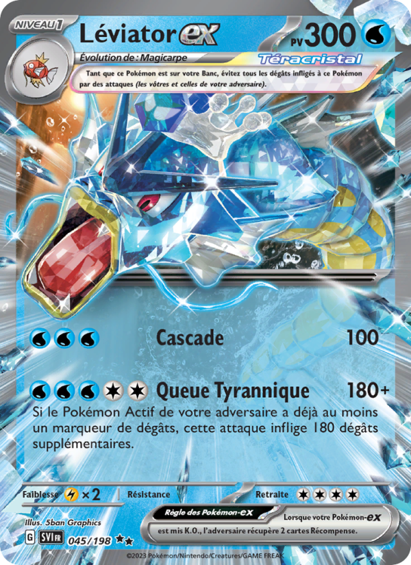 Léviator-ex 045 — Écarlate et Violet (French Pokémon TCG card)