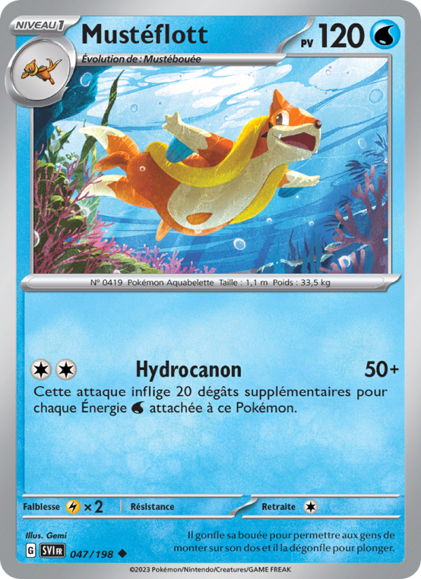 Mustéflott 047 — Écarlate et Violet (French Pokémon TCG card)